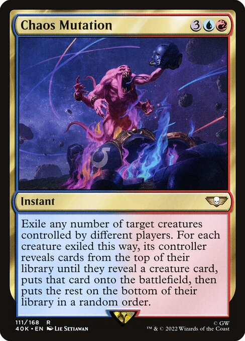 Chaos Mutation - Warhammer 40,000 Commander Magic card