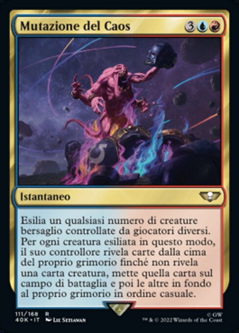 Mutazione del Caos (Chaos Mutation) - Warhammer 40,000 Commander (#111) - Illustrated by Lie Setiawan - Magic: The Gathering Card