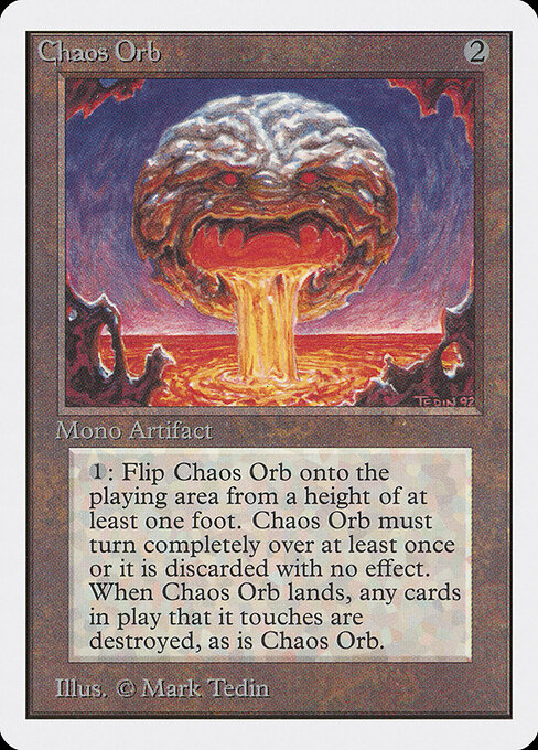 Chaos Orb - Unlimited Edition (#236) - Illustrated by Mark Tedin - Magic: The Gathering Card