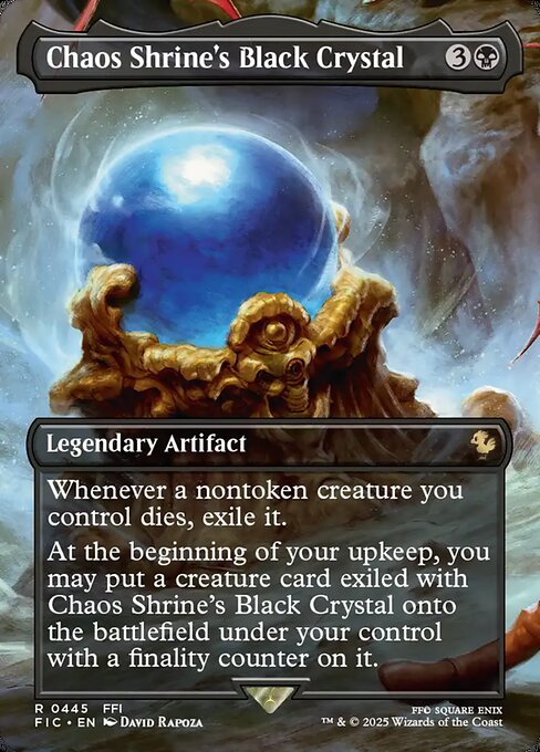 Chaos Shrine's Black Crystal - Final Fantasy Commander Magic card