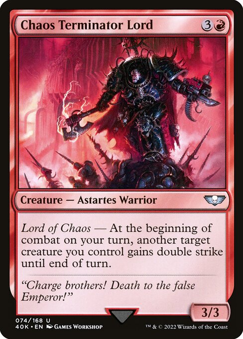 Chaos Terminator Lord - Warhammer 40,000 Commander Magic card
