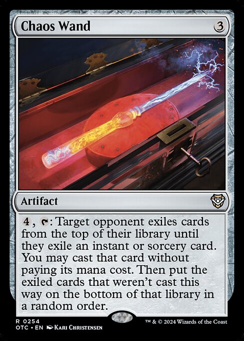 Chaos Wand - Outlaws of Thunder Junction Commander Magic card