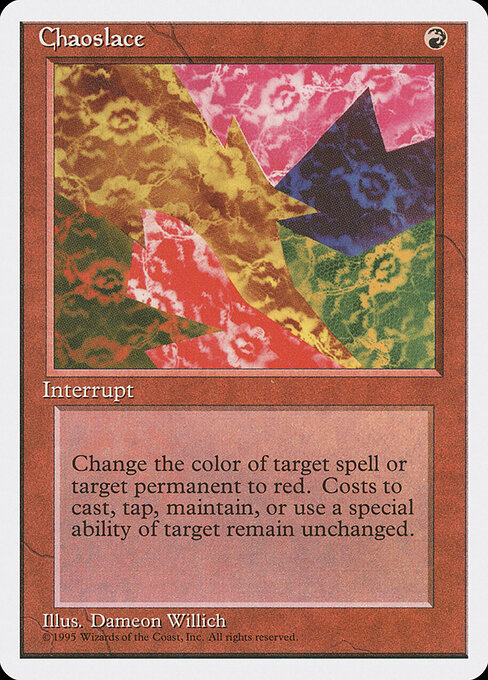 Chaoslace - Fourth Edition Magic card