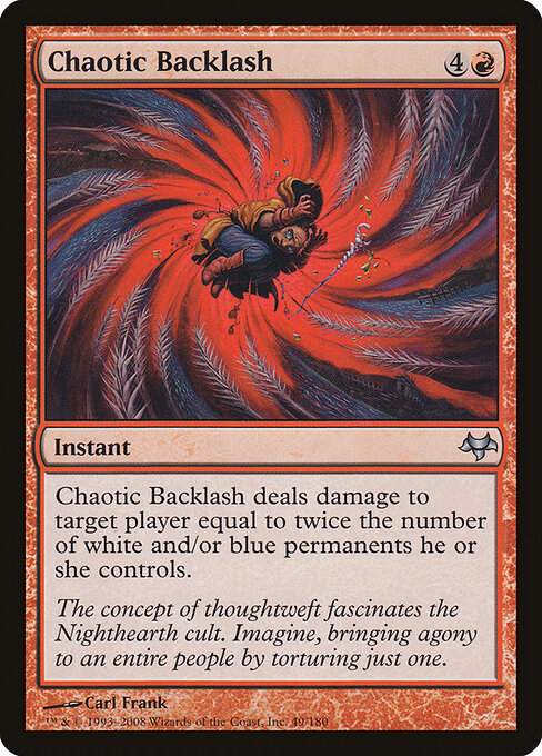Chaotic Backlash - Eventide Magic card