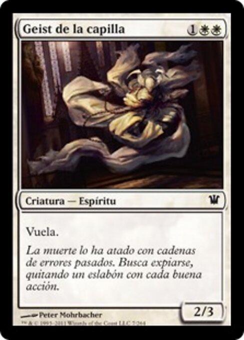 礼拝堂の霊 (Chapel Geist) - Duel Decks: Blessed vs. Cursed (#5) - Illustrated by Peter Mohrbacher - Magic: The Gathering Card
