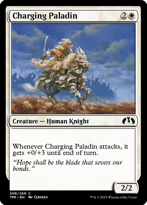 Charging Paladin - Tempest Remastered (#9) - Illustrated by Ciruelo - Magic: The Gathering Card