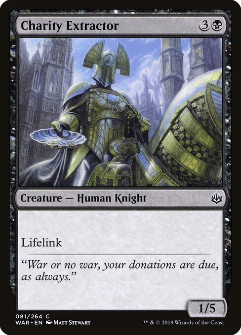 Charity Extractor - War of the Spark Magic card