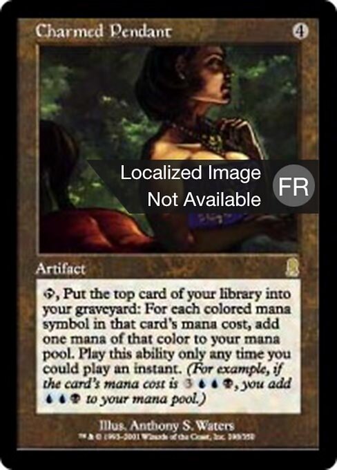 Pendentif enchanté (Charmed Pendant) - Odyssey (#298) - Illustrated by Anthony S. Waters - Magic: The Gathering Card