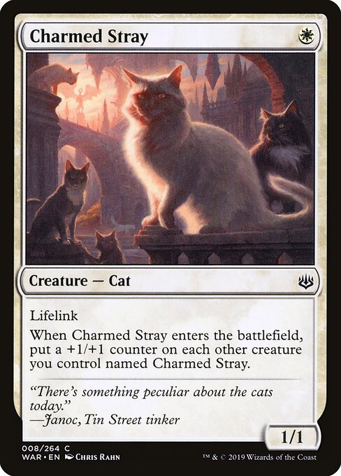 Charmed Stray - War of the Spark Magic card