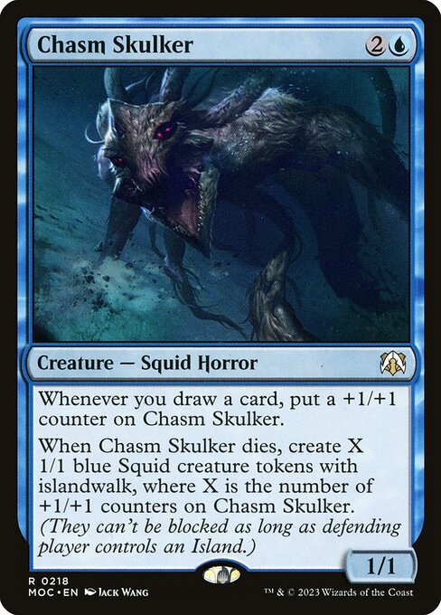 Chasm Skulker - March of the Machine Commander Magic card