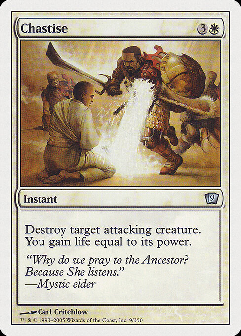 Chastise - Ninth Edition Magic card