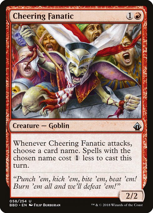 Cheering Fanatic - Battlebond Magic card
