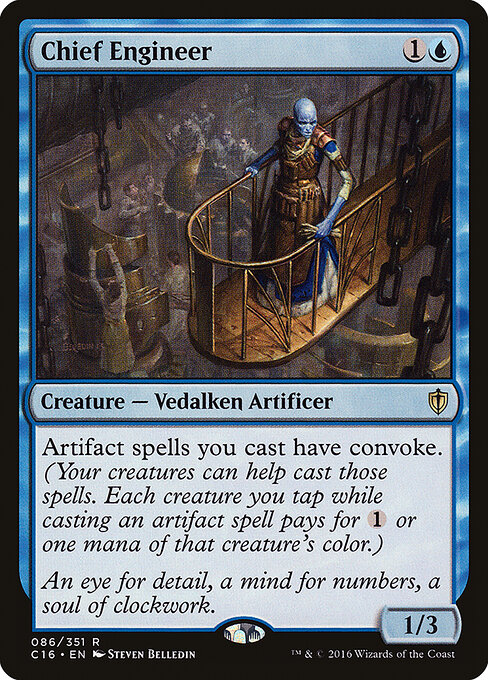 Chief Engineer - Commander 2016 (#86) - Illustrated by Steven Belledin - Magic: The Gathering Card