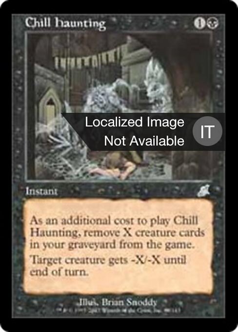 Acoso escalofriante (Chill Haunting) - Salvat 2005 (#E26) - Illustrated by Brian Snõddy - Magic: The Gathering Card