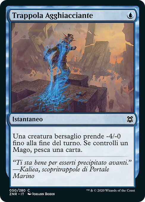 Eiskalte Falle (Chilling Trap) - Zendikar Rising (#50) - Illustrated by Johann Bodin - Magic: The Gathering Card
