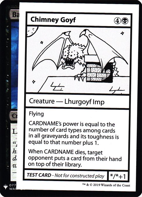 Chimney Goyf - Mystery Booster Playtest Cards 2019 (#38) - Illustrated by Glenn Jones - Magic: The Gathering Card