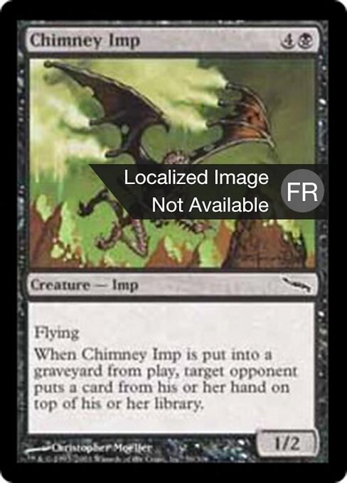 Chimney Imp - Mirrodin (#59) - Illustrated by Christopher Moeller - Magic: The Gathering Card