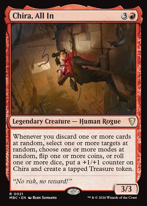Chira, All In - Mystery Booster Commander Edition (#21) - Illustrated by Rudy Siswanto - Magic: The Gathering Card