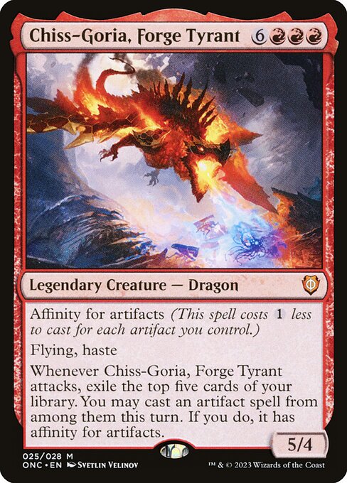 Chiss-Goria, Forge Tyrant - Phyrexia: All Will Be One Commander Magic card