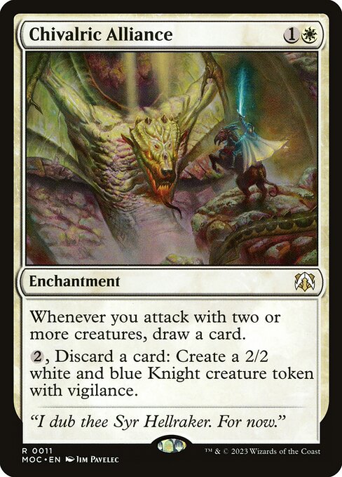 Chivalric Alliance - March of the Machine Commander Magic card