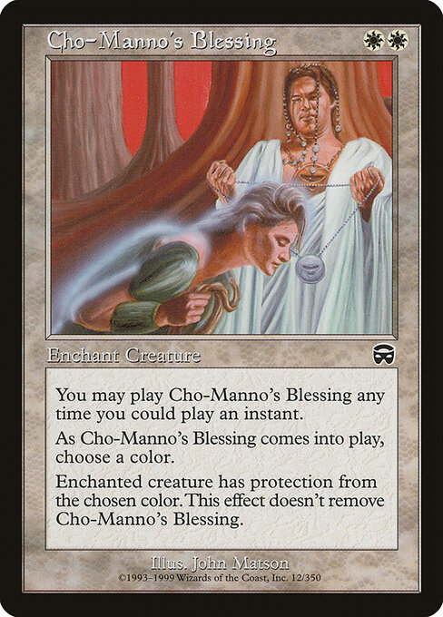 Cho-Manno's Blessing - Mercadian Masques Magic card