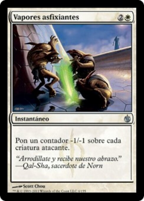 Vapori Soffocanti (Choking Fumes) - Mirrodin Besieged (#4) - Illustrated by Scott Chou - Magic: The Gathering Card