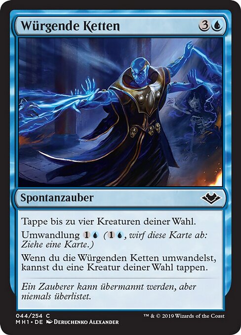 Würgende Ketten (Choking Tethers) - Modern Horizons (#44) - Illustrated by Deruchenko Alexander - Magic: The Gathering Card