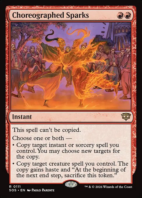 Choreographed Sparks - Secrets of Strixhaven Magic card