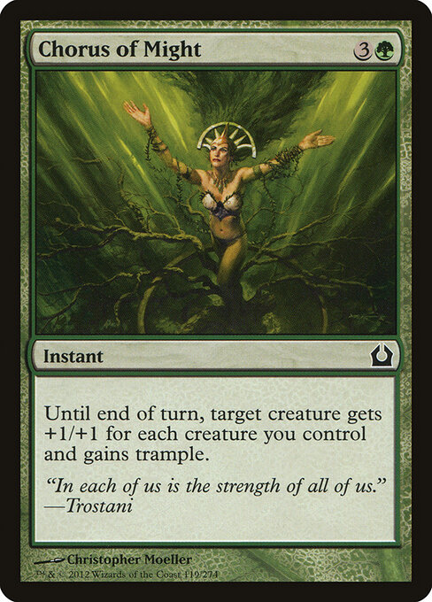 Chorus of Might - Return to Ravnica Magic card