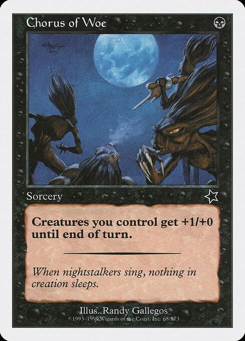 Chorus of Woe - Starter 1999 (#68) - Illustrated by Randy Gallegos - Magic: The Gathering Card