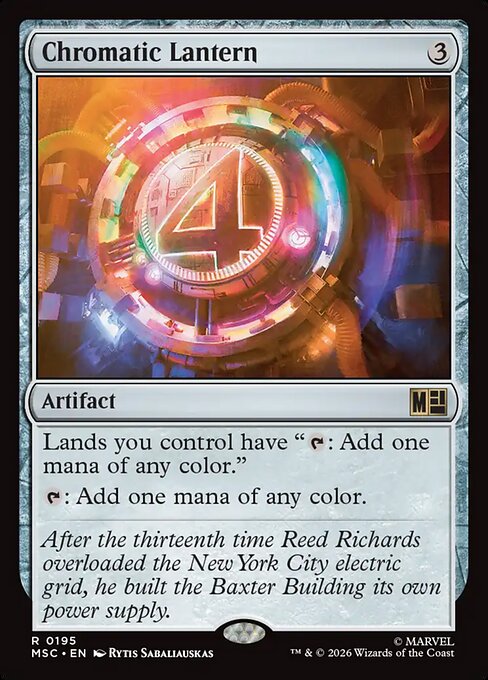 Chromatic Lantern - Marvel Super Heroes Commander Magic card