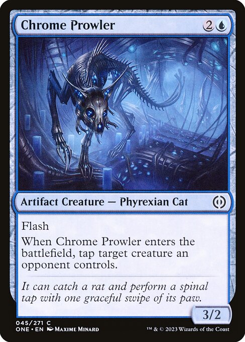 Chrome Prowler - Phyrexia: All Will Be One (#45) - Illustrated by Maxime Minard - Magic: The Gathering Card