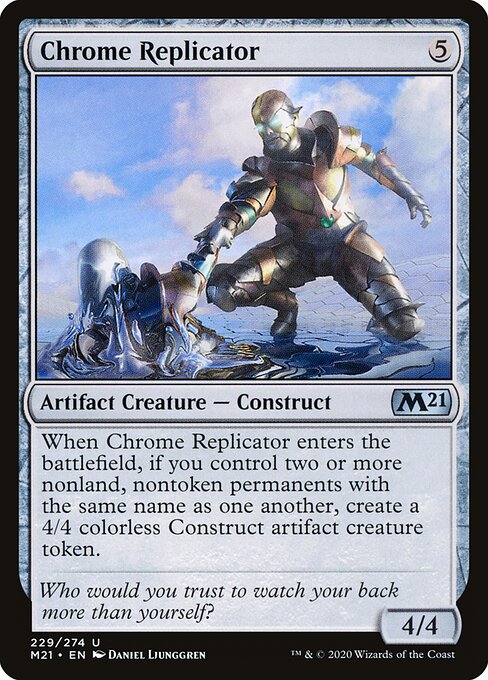 Chrome Replicator - Core Set 2021 Magic card