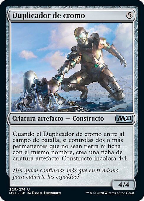 金属複製機 (Chrome Replicator) - Core Set 2021 (#229) - Illustrated by Daniel Ljunggren - Magic: The Gathering Card