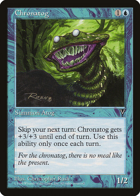 Chronatog - Visions (#28) - Illustrated by Christopher Rush - Magic: The Gathering Card