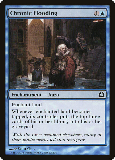 Chronic Flooding - Return to Ravnica (#32) - Illustrated by Scott Chou - Magic: The Gathering Card