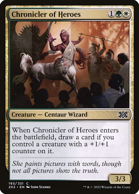 Chronicler of Heroes - Double Masters 2022 Magic card
