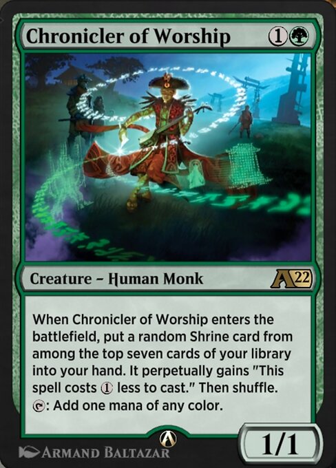 Chronicler of Worship - Alchemy: Kamigawa Magic card