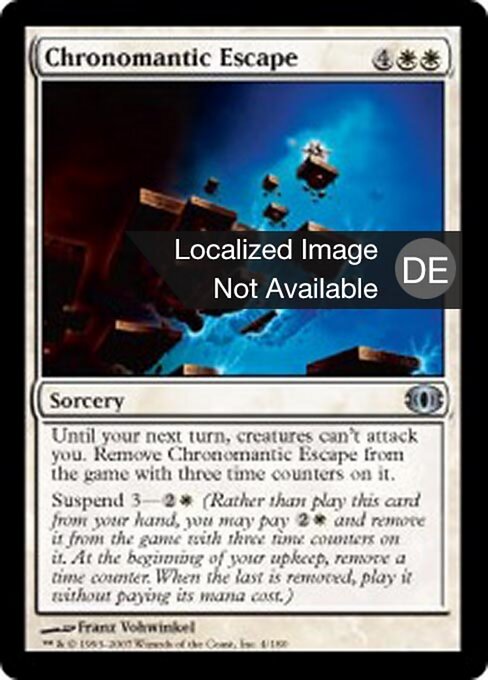 Chronomagische Flucht (Chronomantic Escape) - Future Sight (#4) - Illustrated by Franz Vohwinkel - Magic: The Gathering Card