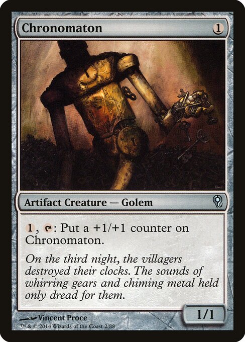 時間人形 (Chronomaton) - Duel Decks: Jace vs. Vraska (#2) - Illustrated by Vincent Proce - Magic: The Gathering Card