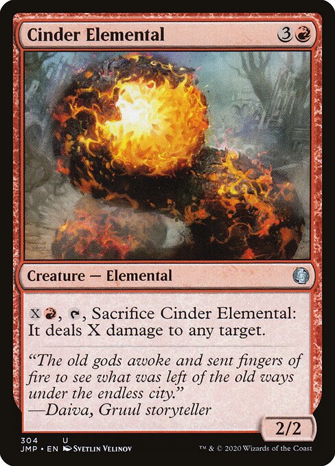 Cinder Elemental - Jumpstart Magic card