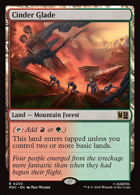 Cinder Glade - Marvel Super Heroes Commander Magic card