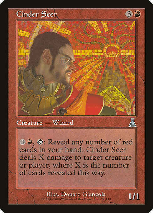Cinder Seer - Urza's Destiny Magic card