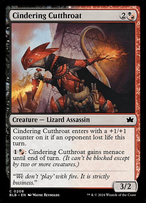 Cindering Cutthroat - Bloomburrow Magic card