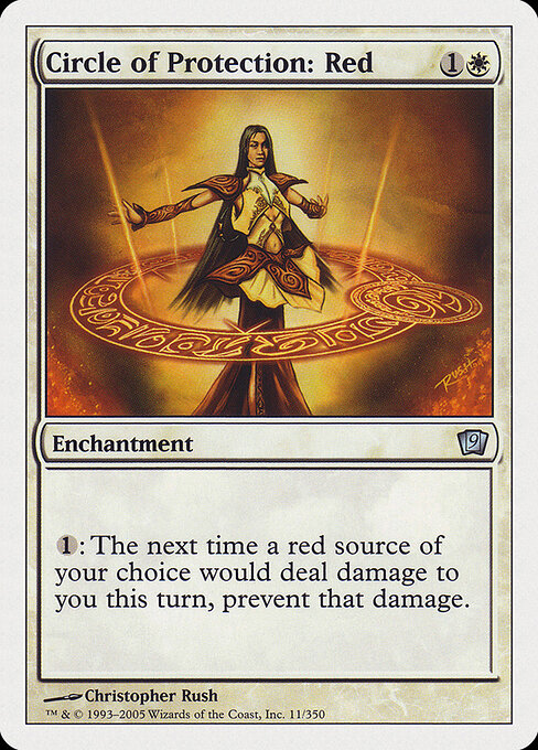 Circle of Protection: Red - Ninth Edition Magic card