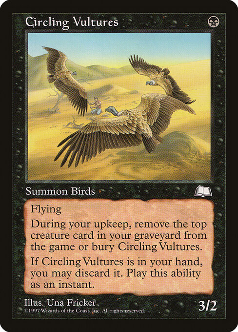 Circling Vultures - Weatherlight Magic card