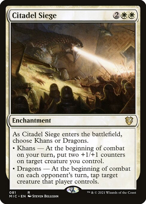 Citadel Siege - Midnight Hunt Commander (#81) - Illustrated by Steven Belledin - Magic: The Gathering Card