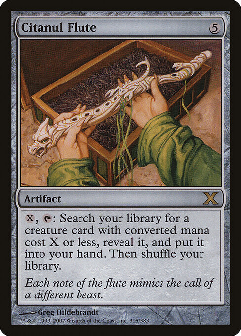 Citanul Flute - Tenth Edition Magic card