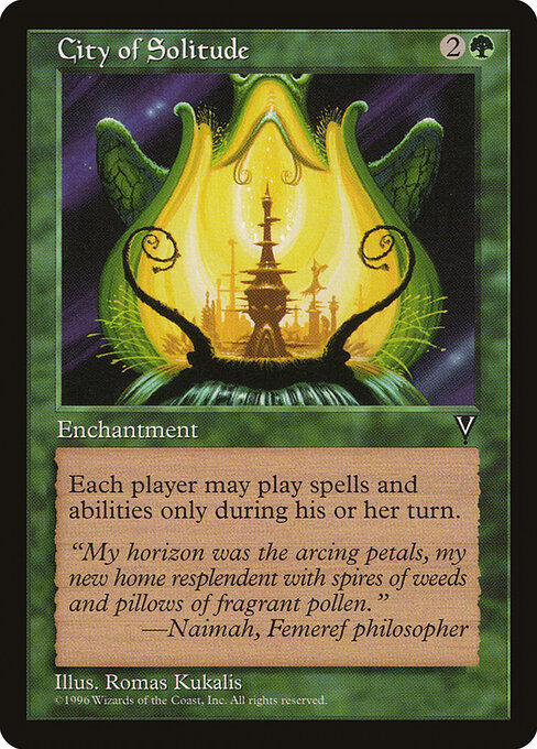 City of Solitude - Visions Magic card