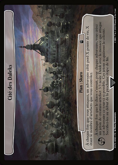 Stadt der Daleks (City of the Daleks) - Doctor Who (#575) - Illustrated by Pavel Kolomeyets - Magic: The Gathering Card